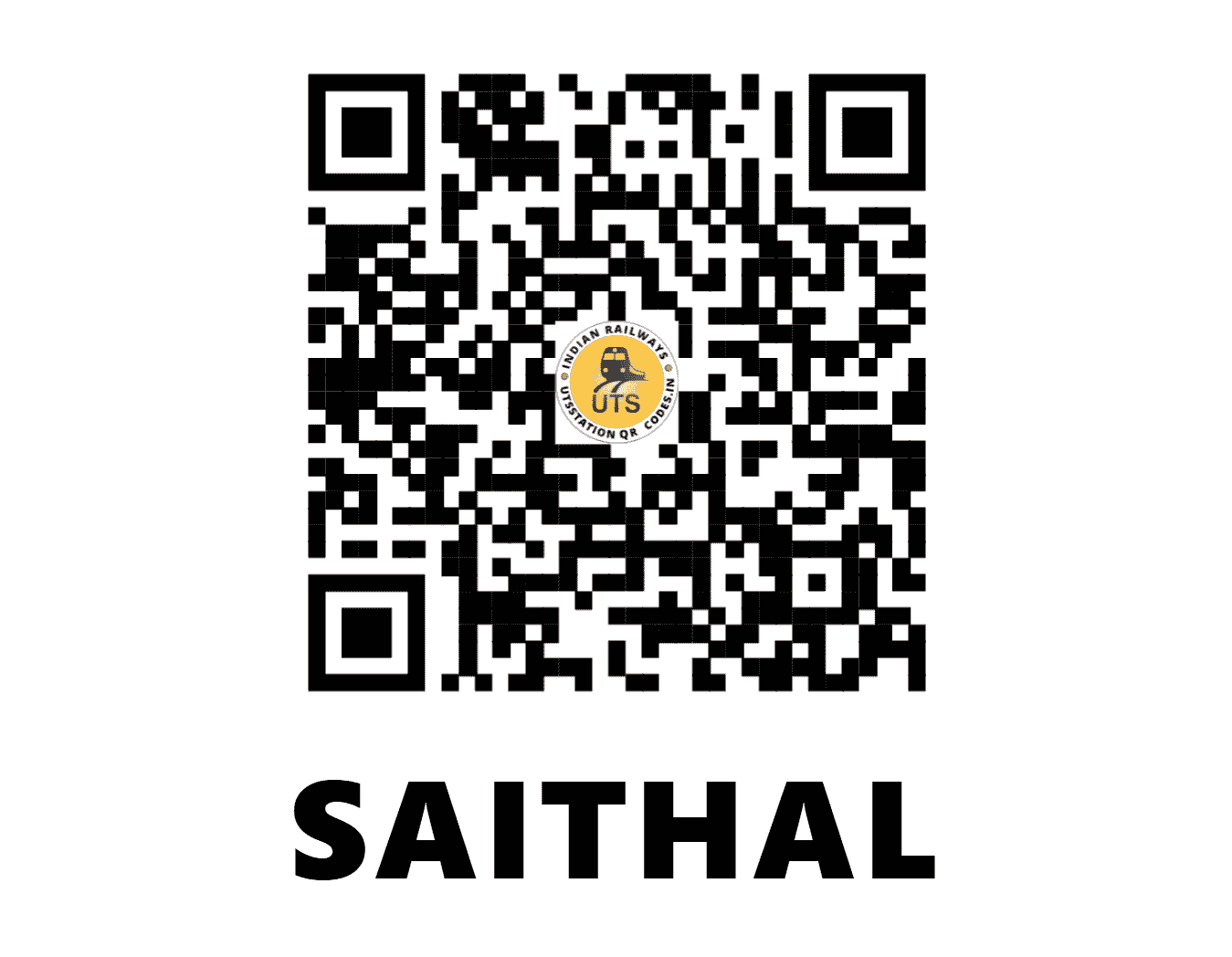UTS QR Code for SAITHAL - STH - NE (UTTAR PRADESH)